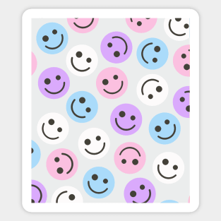 Bigender Happy Faces Sticker